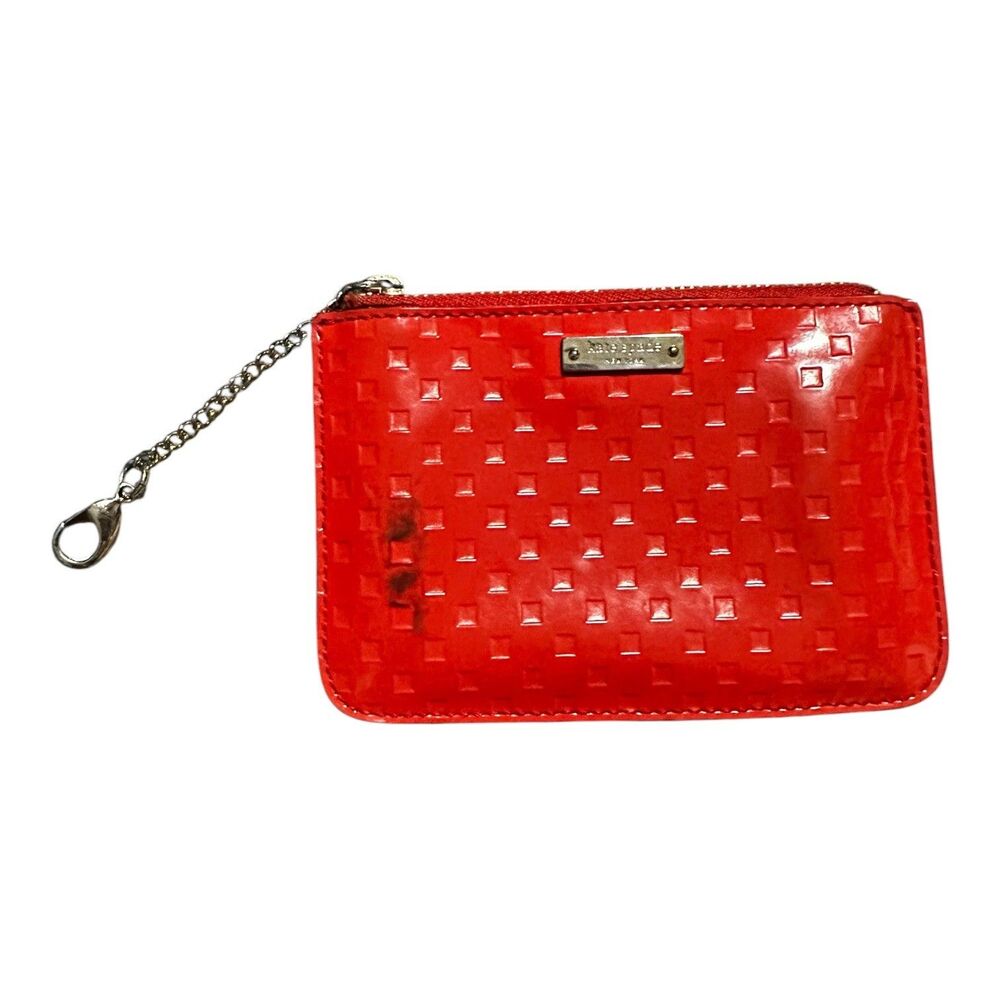 KATE SPADE - Little Shiloh - Beale Street - Wallet Coin Zippered Orange Pouch